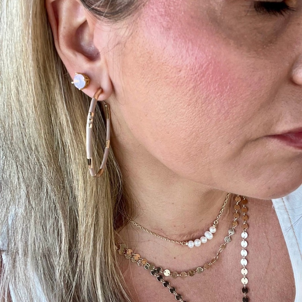 Park Lane “Pink Opal” Impression Earrings! BNIB!! - Picture 9 of 13
